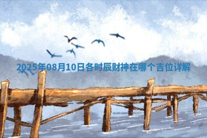 2025年08月10日各时辰财神在哪个吉位详解