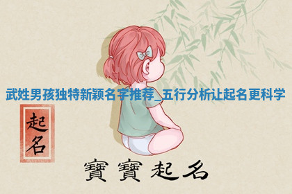 武姓独特新颖的男孩名字